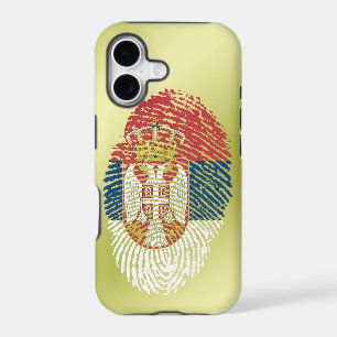 Serbian touch fingerprint flag