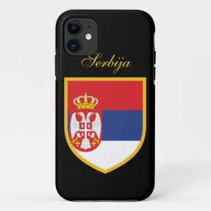 Serbien-Flagge iPhone 11 Case
