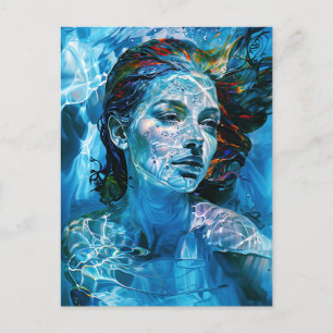 “Serelis” – Serenity in Aqua Harmony     Postcard