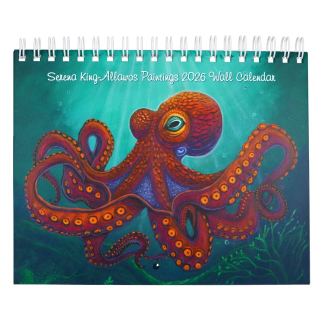 Serena King-Allawos Paintings 2026 Wall Calendar (Cover)
