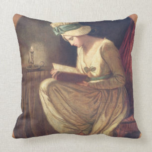 Serena (oil on canvas) cushion
