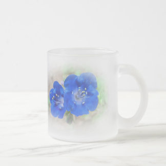 Serenade in Blue Frosted Glass Coffee Mug