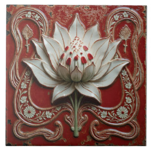 Serenade of the Lotus Court Tile
