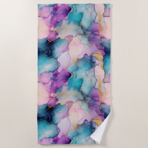 Serendipity Crystal Blue  Beach Towel