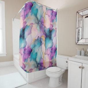 Serendipity Crystal Blue  Shower Curtain