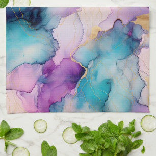 Serendipity Crystal Blue  Tea Towel