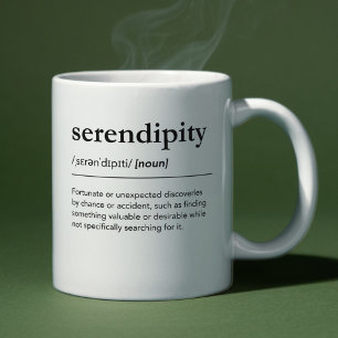 Serendipity Definition Beautiful Words Dictionary Coffee Mug
