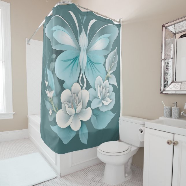 Serendipity Floral Shower Curtain (Serendipity Floral Shower Curtain
)