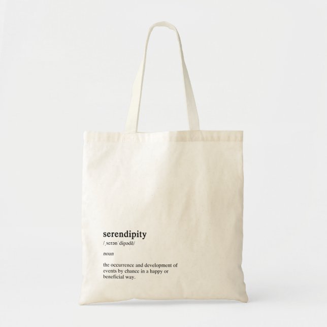 Serendipity meaning tote bag (Front)