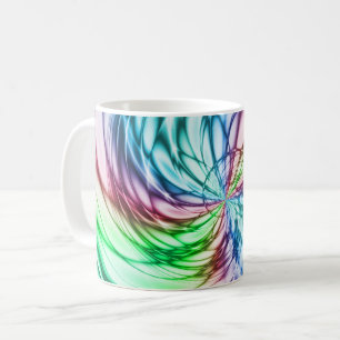 Serendipity Multicolor Fractal Art Coffee Mug