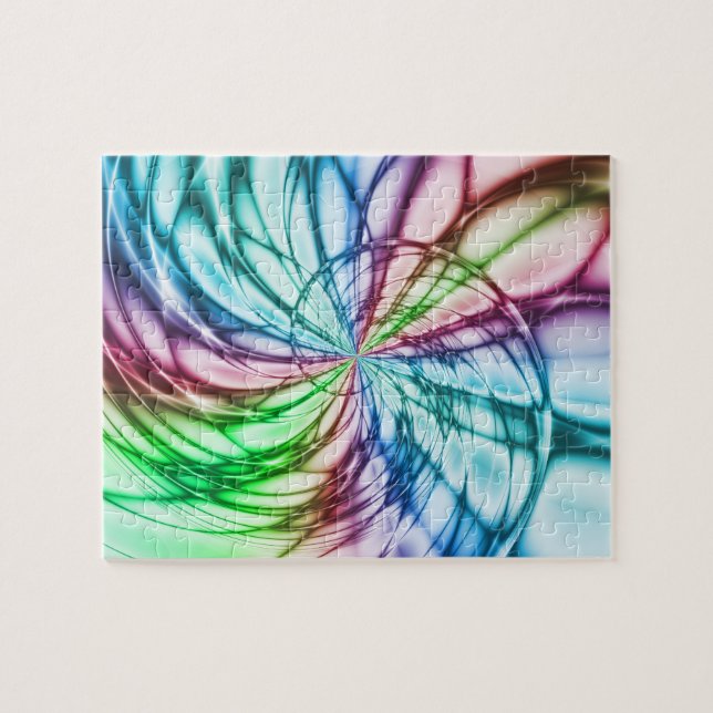Serendipity | Multicolor Fractal Art Jigsaw Puzzle (Horizontal)