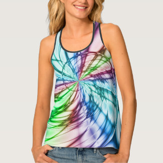 Serendipity | Multicolor Fractal Art Tank Top