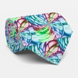 Serendipity | Multicolor Fractal Art Tie