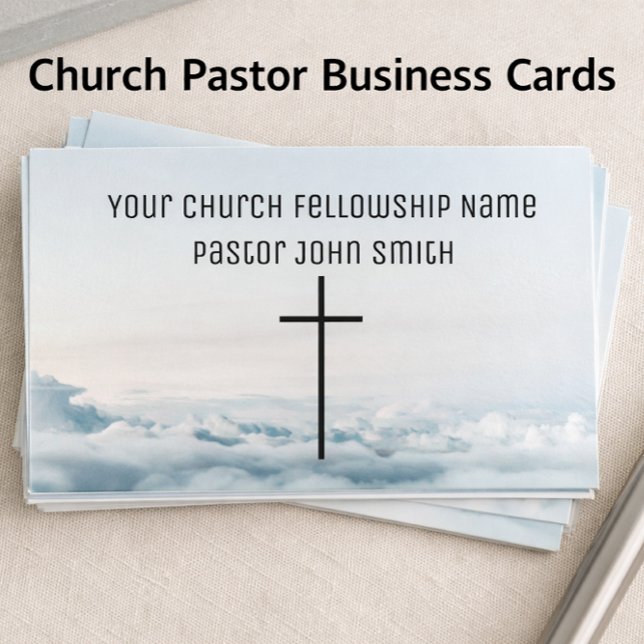 SERENE Above The Clouds Church Business Cards (Creator Uploaded)