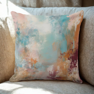 Serene Abstract Art Cushion