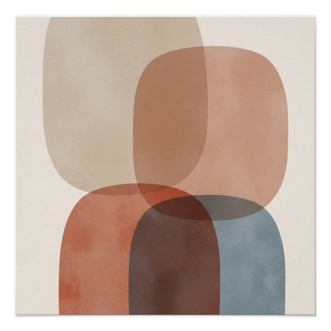 Serene Abstract Geometric Print (Front)