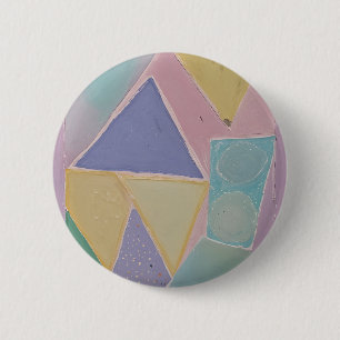 Serene Abstracts: A Pastel Dream 6 Cm Round Badge