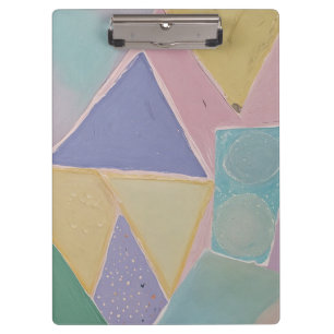 Serene Abstracts: A Pastel Dream Clipboard