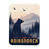 Serene Adirondack Bear: A Vintage