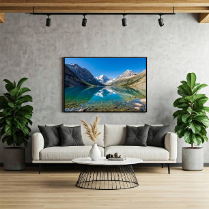 Serene Alpine Lake Mountain Poster