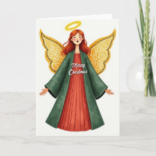 Serene Angel Christmas Card