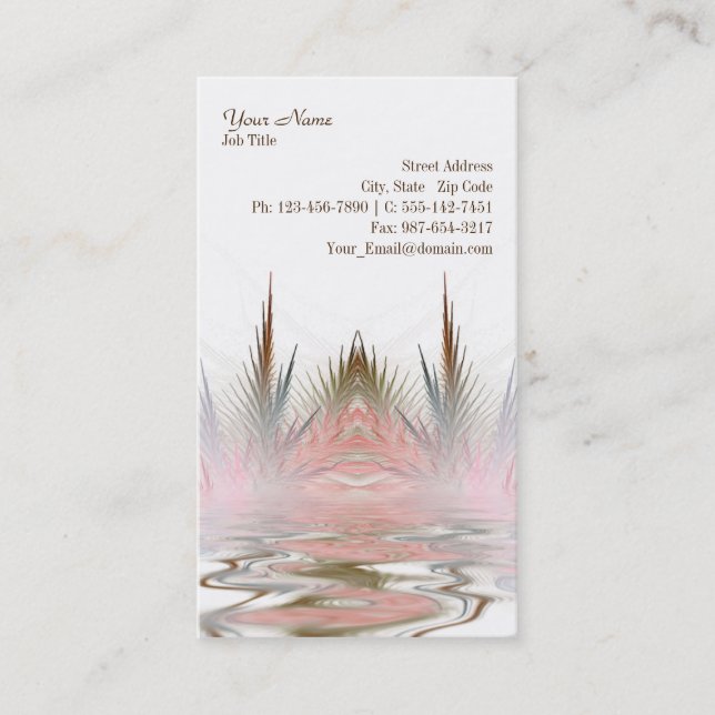 Serene Art Business Card (Front)