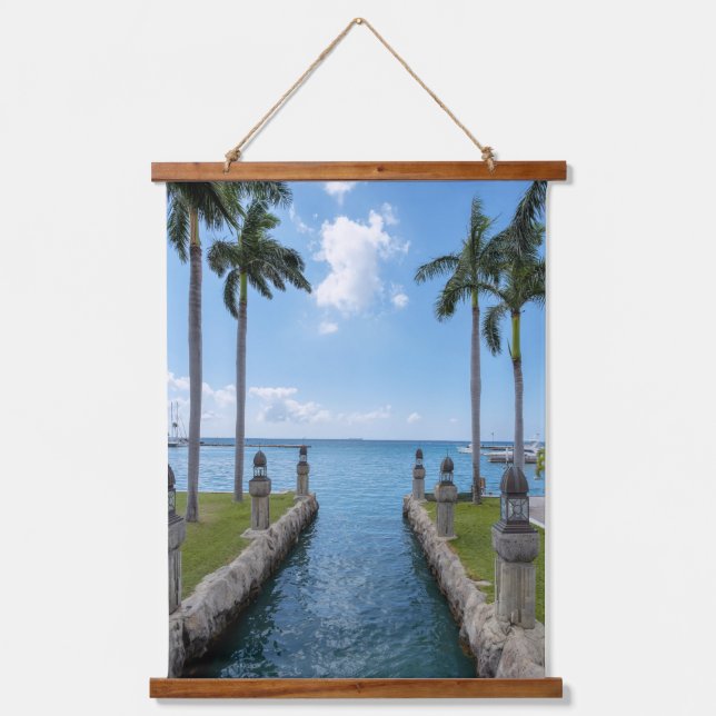 Serene Aruba Waterways Hanging Tapestry (Front)
