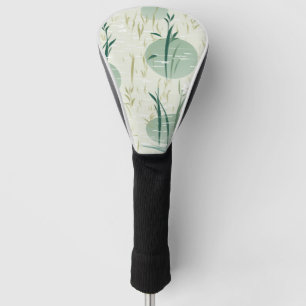 Serene Bamboo Blossom Asian (10) Golf Head Cover