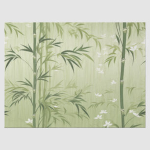 Serene Bamboo Blossom Asian  (1) Tissue Paper