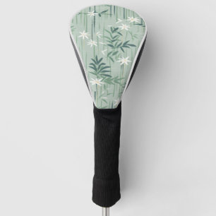 Serene Bamboo Blossom Asian (4) Golf Head Cover