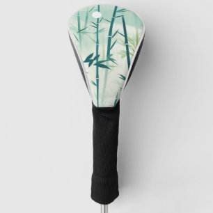 Serene Bamboo Blossom Asian (5) Golf Head Cover