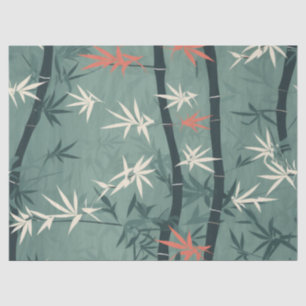 Serene Bamboo Blossom Asian  (7) Tissue Paper