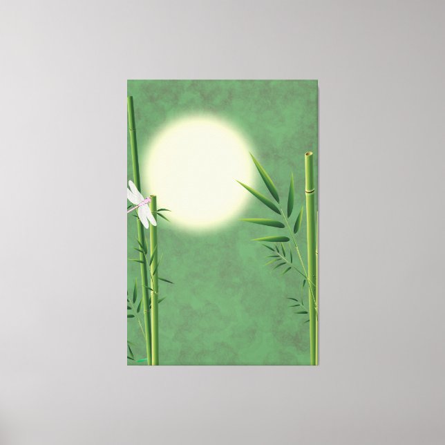 Serene Bamboo Sky Canvas Print (Front)