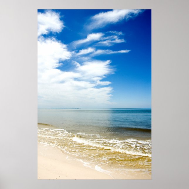 Serene Beach Poster (Front)