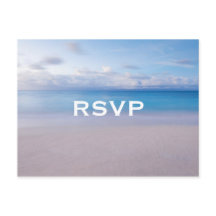Serene Beach RSVP Postcard