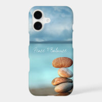 Serene Beach Zen Cairn Stones "Peace & Balance"