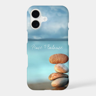 Serene Beach Zen Cairn Stones "Peace & Balance"
