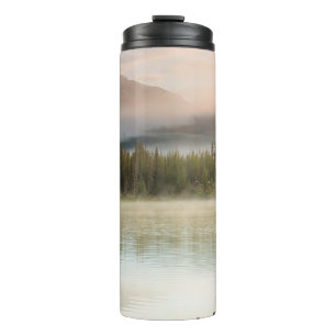 Serene beautiful lake in morning mountains, Oregon Thermal Tumbler