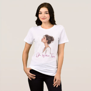 Serene Beauty Minimalist Art Tri-Blend Shirt