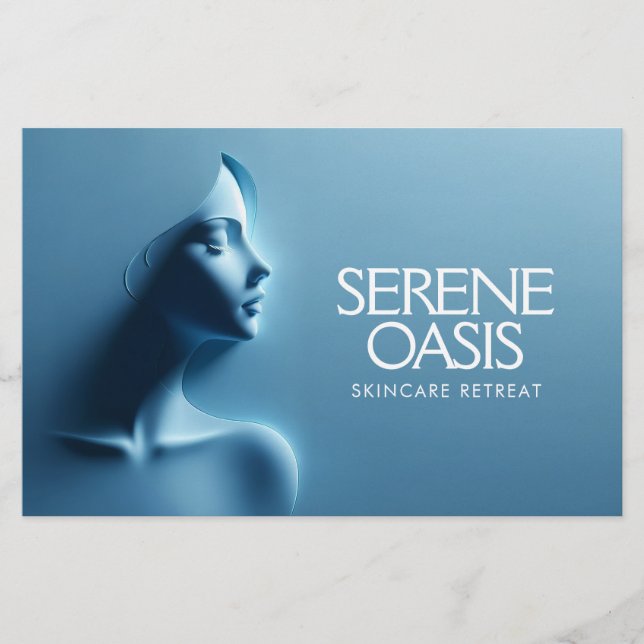 Serene Beauty Skincare, Massage, Spa Flyer (Front)