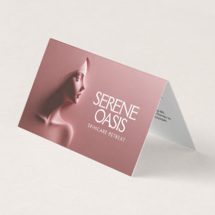 Serene Beauty Skincare, Massage, Spa Pink Business Card