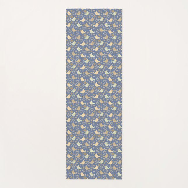 Serene Birds Single Sided Yoga Mat (Front)
