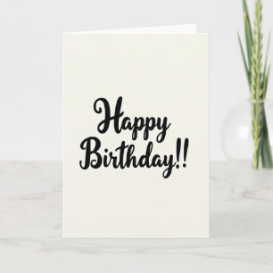 Serene Birthday Script Card
