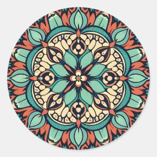 Serene Bloom Classic Round Sticker