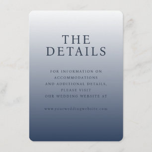 Serene Blue Gradient Minimalist Enclosure Card