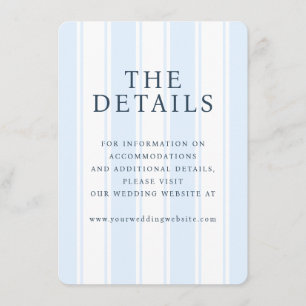 Serene Blue Stripes Enclosure Card