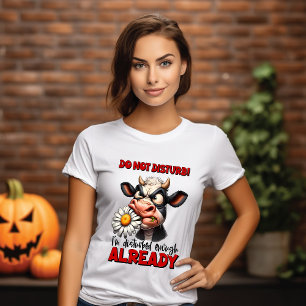 Serene Bovine With Blooming Treasure T-Shirt