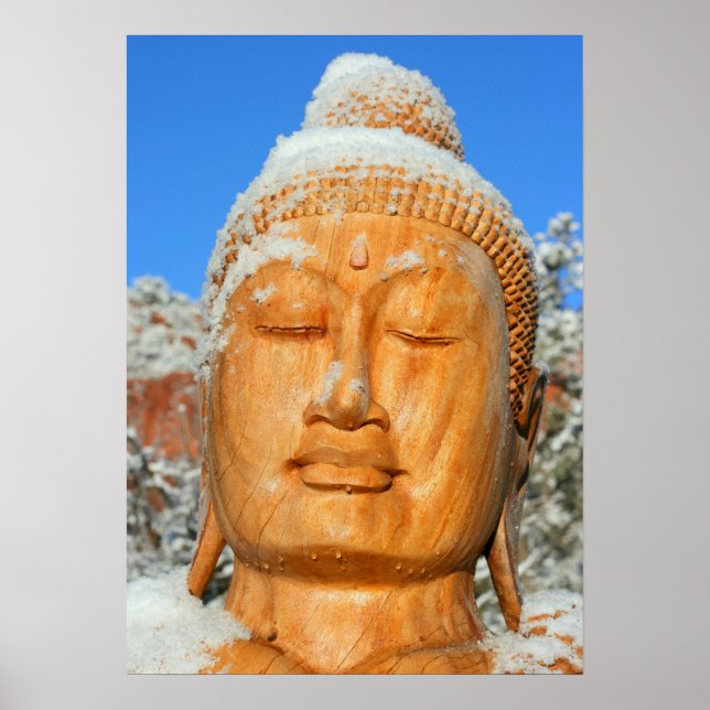 Serene Buddha face Poster (Front)