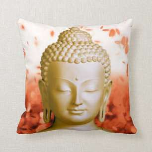 Serene Buddha square pillow