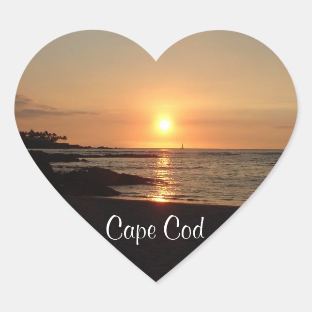 Serene Cape Cod Sunset Stickers (Front)